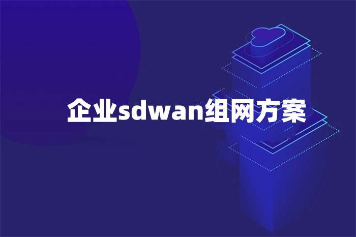 企業(yè)sdwan組網(wǎng)方案