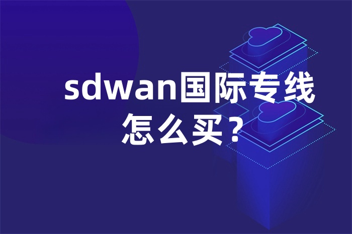 sdwan國(guó)際專線怎么買？