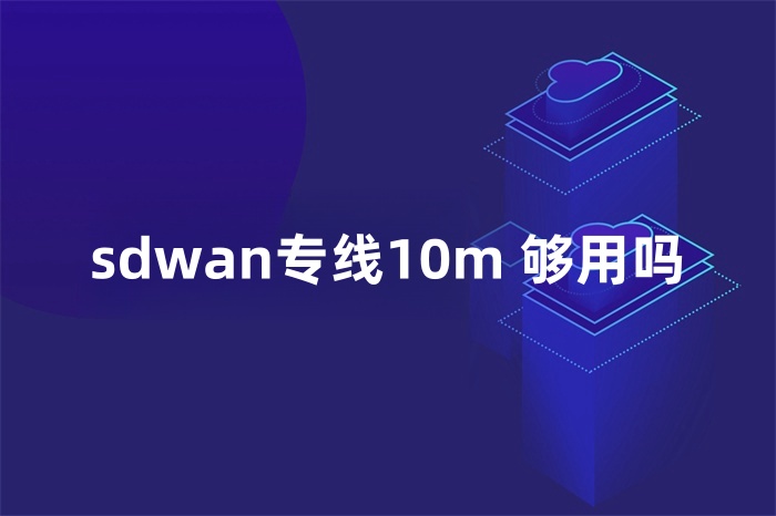 sdwan專(zhuān)線10m 夠用嗎