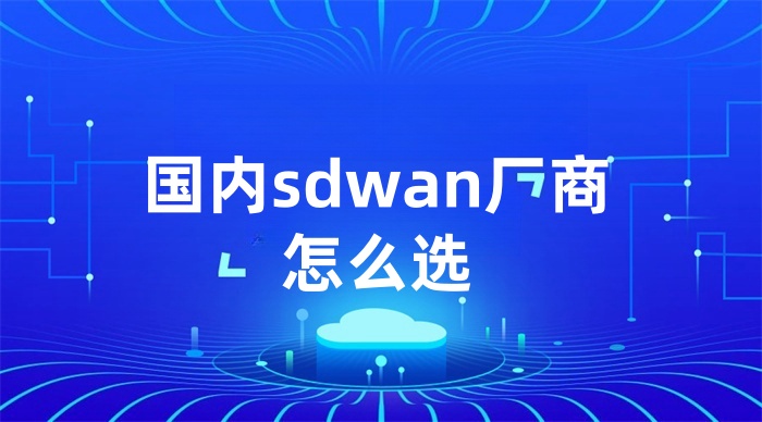 國內(nèi)sdwan廠商怎么選