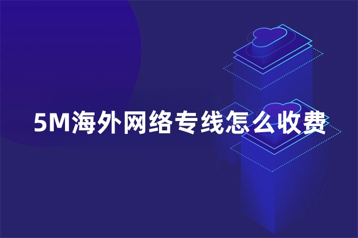 5M海外網(wǎng)絡(luò)專(zhuān)線(xiàn)怎么收費(fèi)