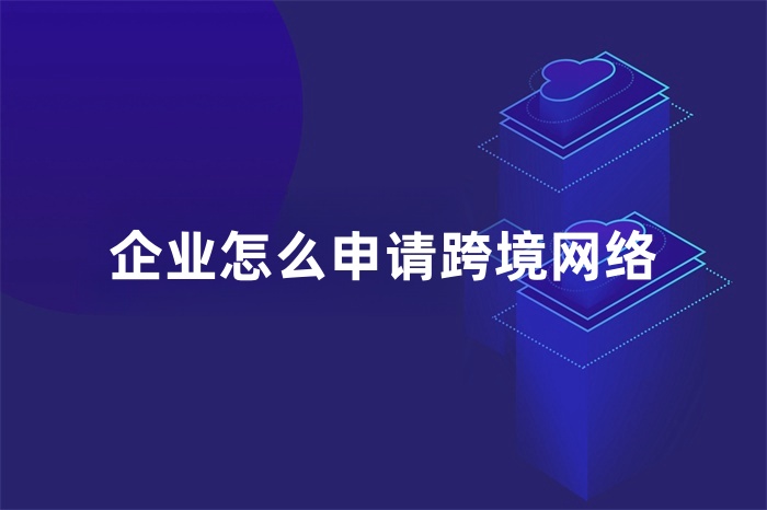 企業(yè)怎么申請跨境網(wǎng)絡(luò)